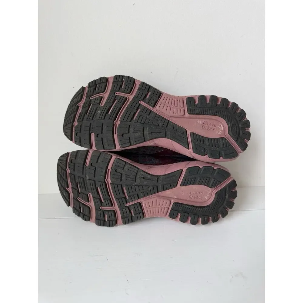 Brooks Adrenaline GTS 21 Women's Shoes Size 9.5D Black Burgundy Running Training